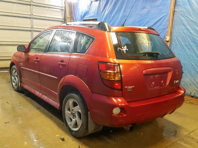 5Y2SM65886Z427283 - 2006 PONTIAC VIBE RED photo 3