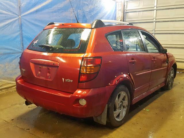 5Y2SM65886Z427283 - 2006 PONTIAC VIBE RED photo 4