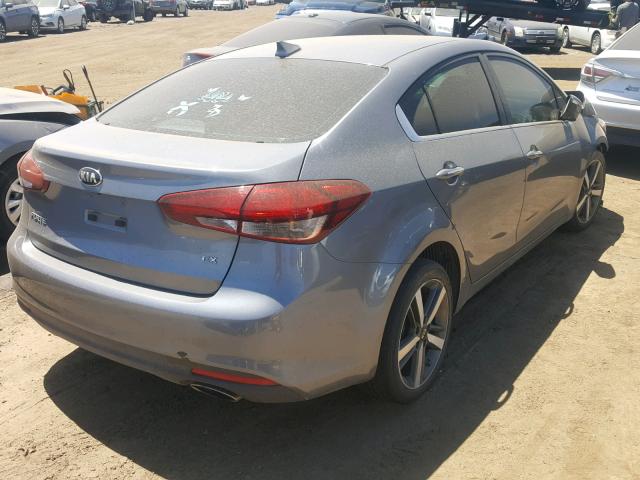 3KPFL4A80HE044242 - 2017 KIA FORTE EX GRAY photo 4