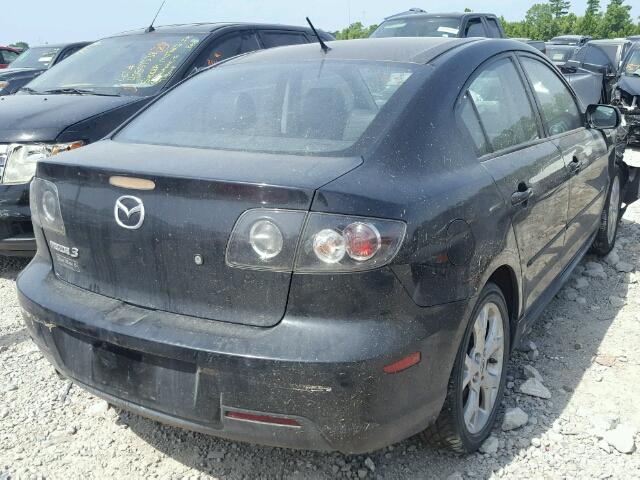 JM1BK324X71673158 - 2007 MAZDA 3 S BLACK photo 4