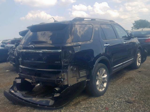 1FMHK8F83CGA11963 - 2012 FORD EXPLORER L BLACK photo 4