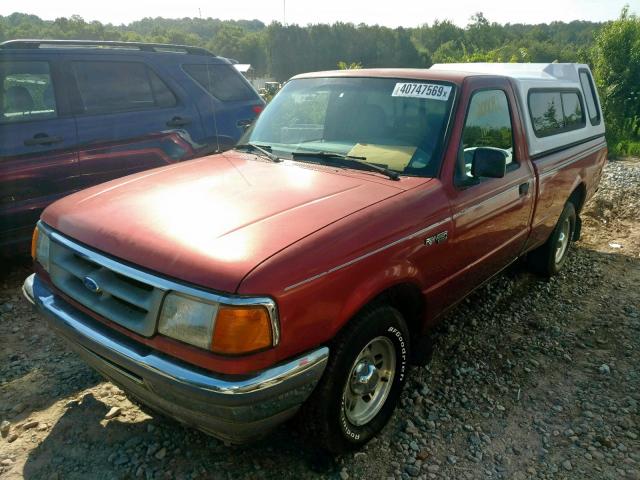 1FTCR10UXVTA85740 - 1997 FORD RANGER RED photo 2