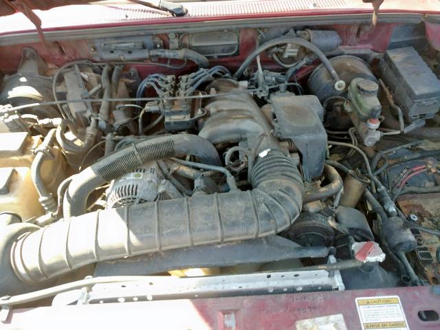 1FTCR10UXVTA85740 - 1997 FORD RANGER RED photo 7