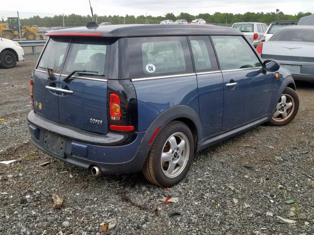 WMWML3C5XATX37155 - 2010 MINI COOPER CLU BLUE photo 4