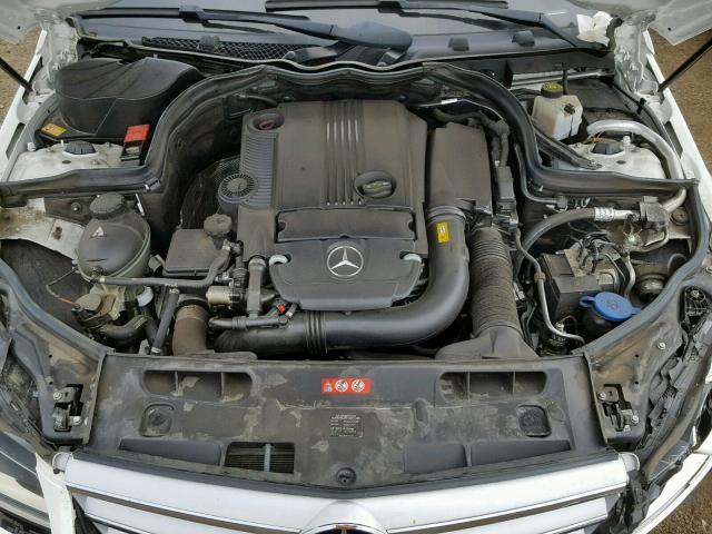 WDDGF4HB2DR289416 - 2013 MERCEDES-BENZ C 250 WHITE photo 7