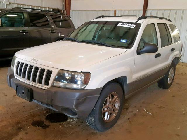 1J4GX48S04C163253 - 2004 JEEP GRAND CHER WHITE photo 2