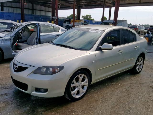 JM1BK32F081123275 - 2008 MAZDA 3 I GREEN photo 2