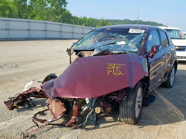 5J8TB1H25CA004970 - 2012 ACURA RDX BURGUNDY photo 2