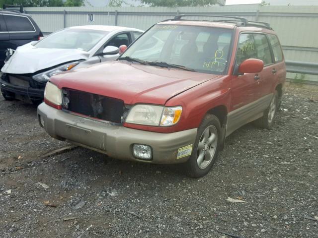 JF1SF65551H737833 - 2001 SUBARU FORESTER S RED photo 2