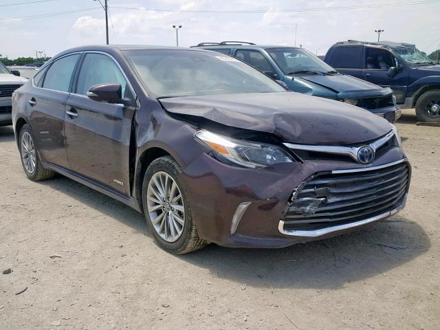 4T1BD1EB0GU051736 - 2016 TOYOTA AVALON HYB MAROON photo 1