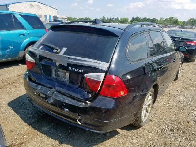 WBAVT73597FZ36393 - 2007 BMW 328 XIT BLACK photo 4