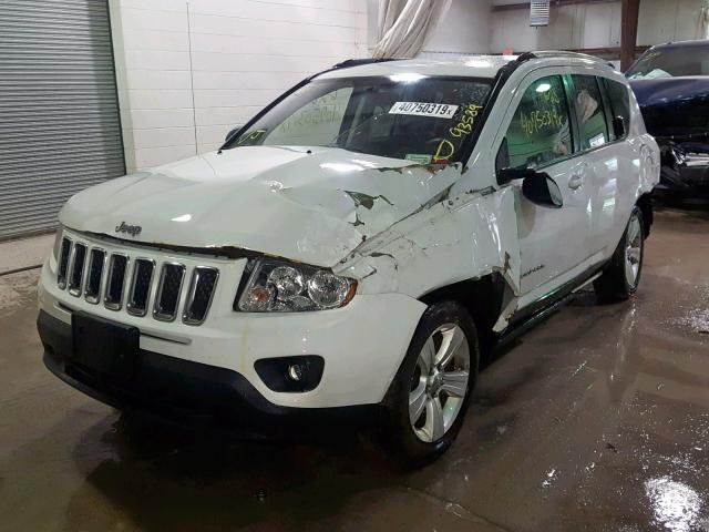 1J4NT4FB1BD266825 - 2011 JEEP COMPASS WHITE photo 2