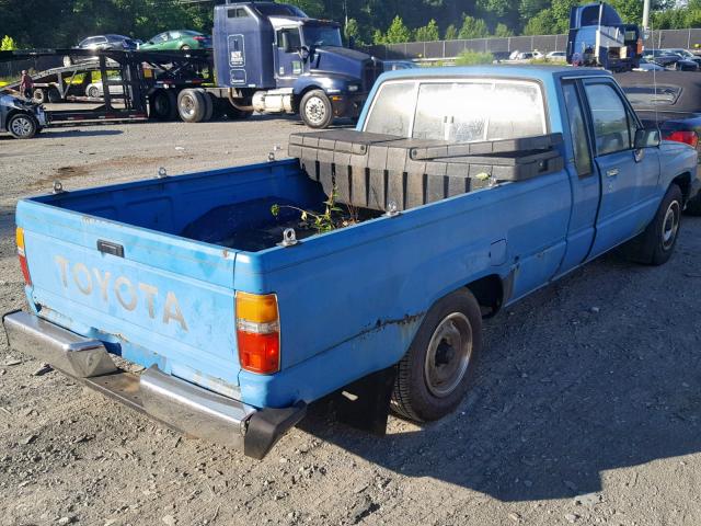 JT4RN70D6J0055879 - 1988 TOYOTA PICKUP XTR BLUE photo 4