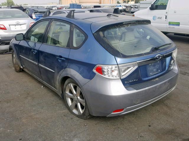 JF1GH63668H823500 - 2008 SUBARU IMPREZA OU BLUE photo 3