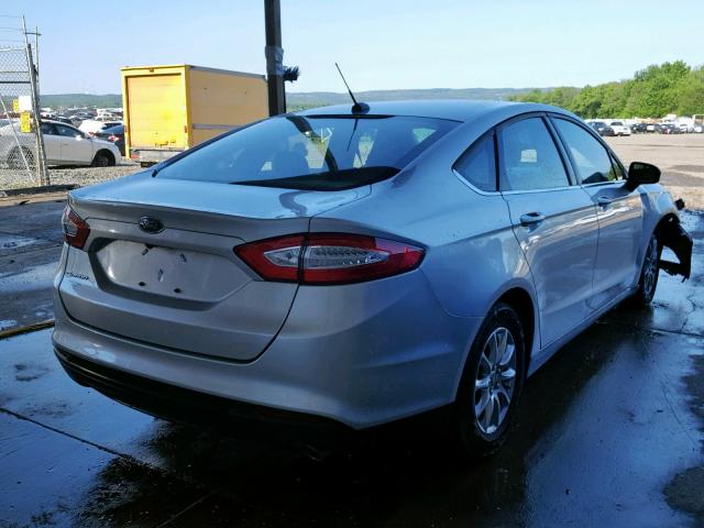 3FA6P0G71GR162700 - 2016 FORD FUSION S SILVER photo 4