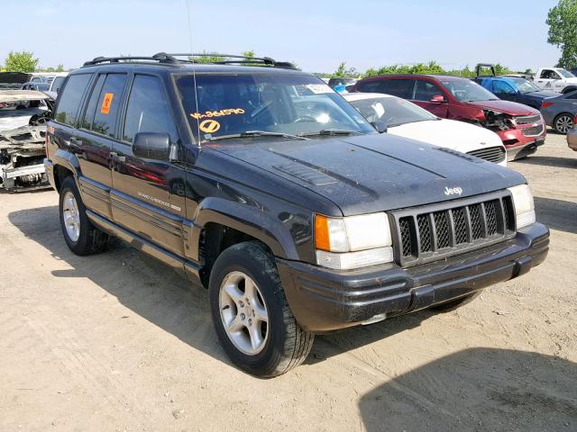 1J4GZ88Z2WC261590 - 1998 JEEP GRAND CHER BLACK photo 1