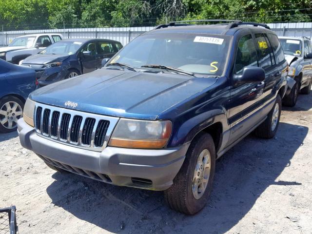 1J4GW48S31C527700 - 2001 JEEP GRAND CHER BLUE photo 2