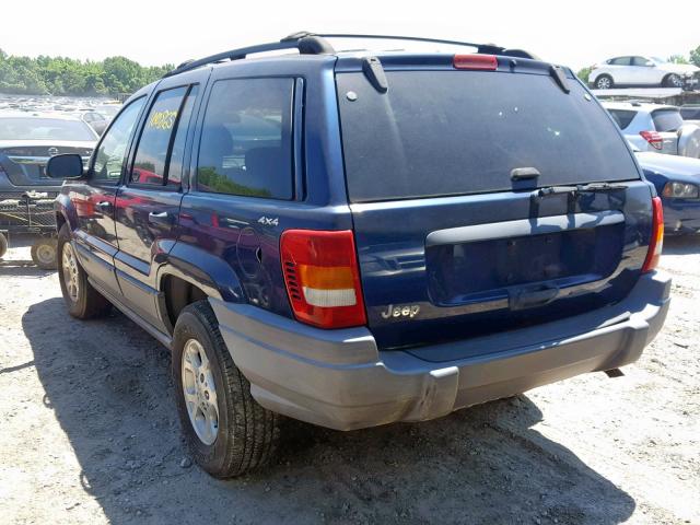 1J4GW48S31C527700 - 2001 JEEP GRAND CHER BLUE photo 3