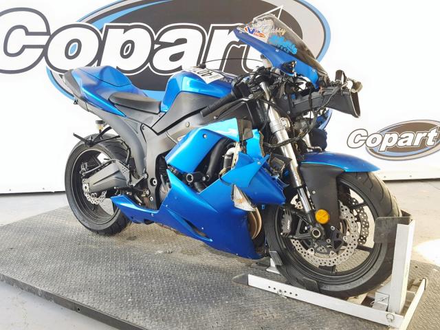 JKAZX4P168A036283 - 2008 KAWASAKI ZX600 P BLUE photo 1