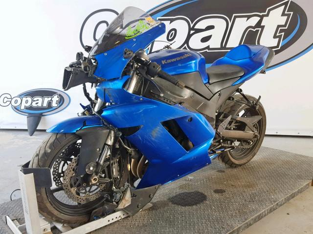 JKAZX4P168A036283 - 2008 KAWASAKI ZX600 P BLUE photo 2