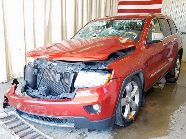 1J4RR6GG9BC608016 - 2011 JEEP GRAND CHER RED photo 2