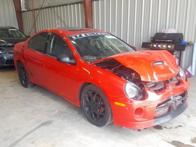 1B3ES66S64D621433 - 2004 DODGE NEON SRT-4 RED photo 1