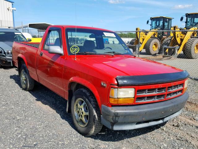 1B7FL26X1TW701004 - 1996 DODGE DAKOTA RED photo 1