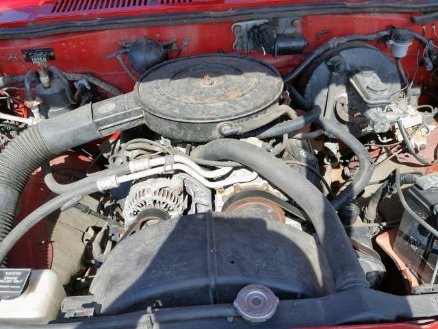 1B7FL26X1TW701004 - 1996 DODGE DAKOTA RED photo 7