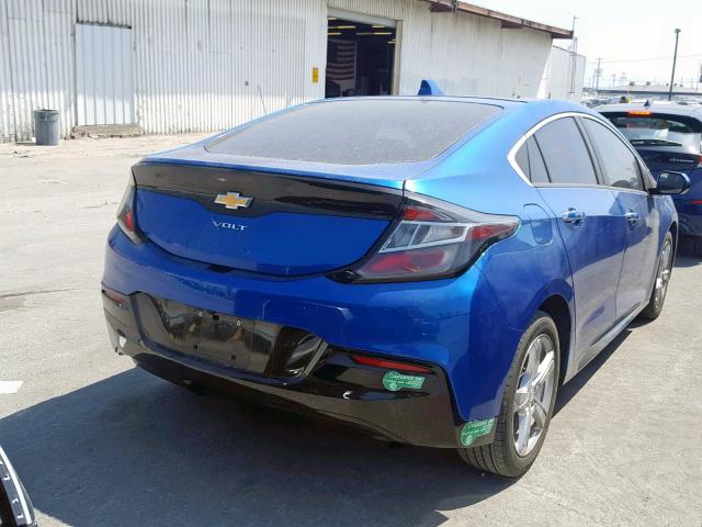 1G1RC6S51HU205026 - 2017 CHEVROLET VOLT LT BLUE photo 4