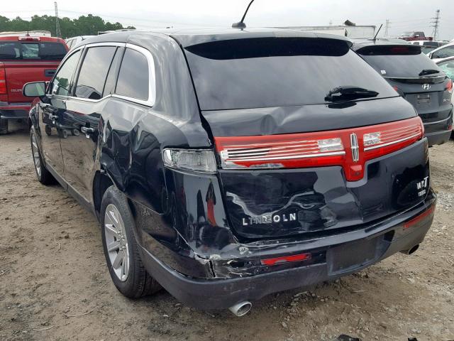 2LMHJ5NK3GBL00728 - 2016 LINCOLN MKT BLACK photo 3