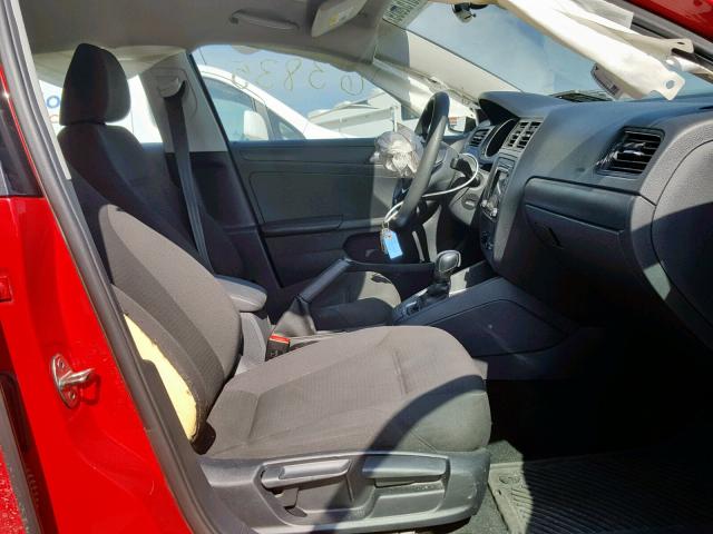 3VW2K7AJXFM357319 - 2015 VOLKSWAGEN JETTA BASE RED photo 5