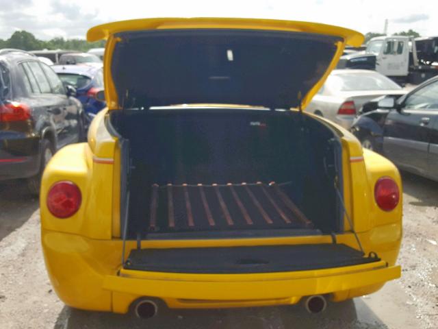 1GCES14P94B106194 - 2004 CHEVROLET SSR YELLOW photo 9