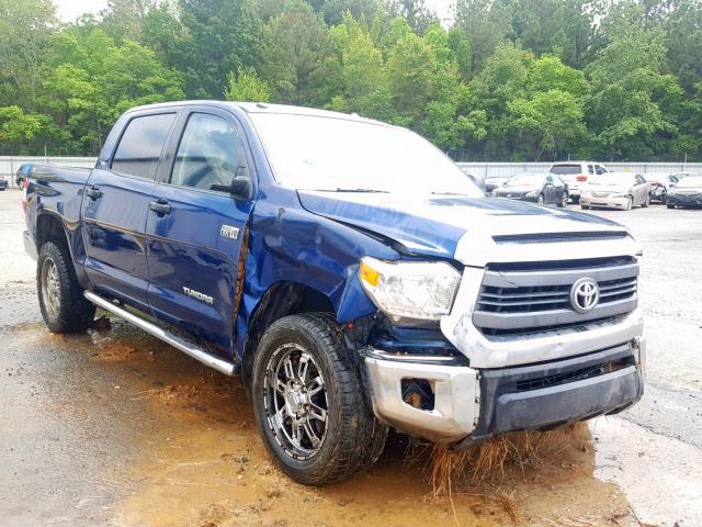 5TFDW5F1XFX438666 - 2015 TOYOTA TUNDRA CRE BLUE photo 1