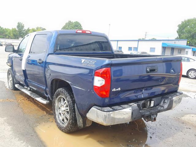 5TFDW5F1XFX438666 - 2015 TOYOTA TUNDRA CRE BLUE photo 3