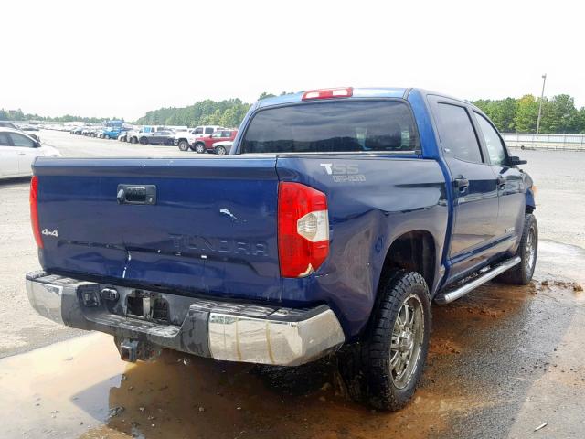 5TFDW5F1XFX438666 - 2015 TOYOTA TUNDRA CRE BLUE photo 4