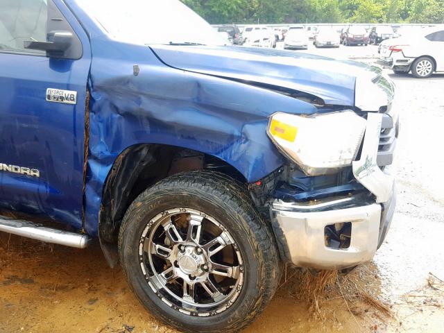 5TFDW5F1XFX438666 - 2015 TOYOTA TUNDRA CRE BLUE photo 9