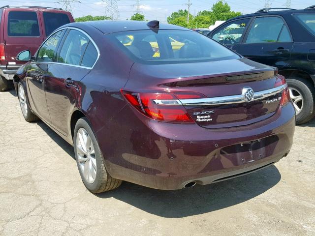 2G4GR5GXXH9113150 - 2017 BUICK REGAL PREM BURGUNDY photo 3