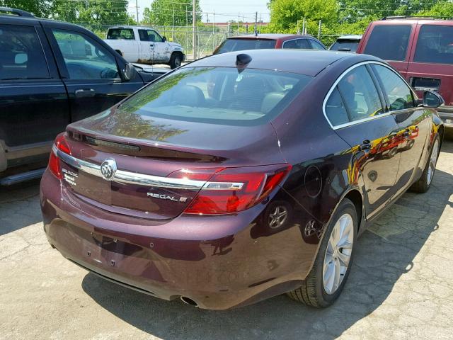 2G4GR5GXXH9113150 - 2017 BUICK REGAL PREM BURGUNDY photo 4