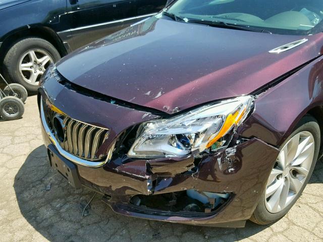 2G4GR5GXXH9113150 - 2017 BUICK REGAL PREM BURGUNDY photo 9