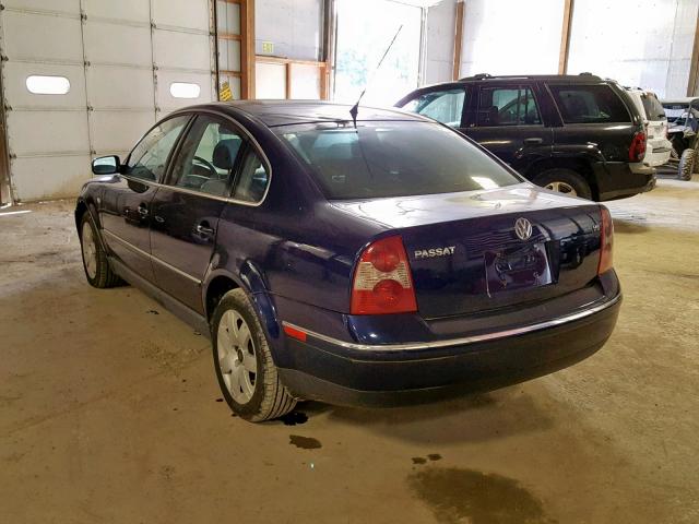 WVWRH63B83P277457 - 2003 VOLKSWAGEN PASSAT GLX 蓝色 照片 3