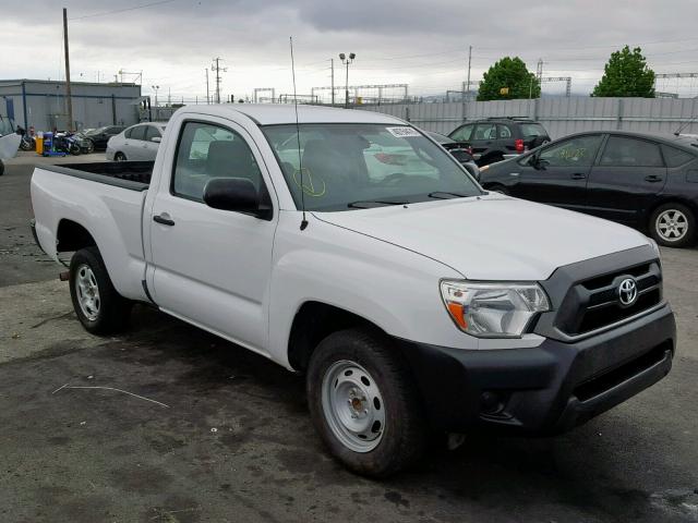 5TFNX4CN9EX031889 - 2014 TOYOTA TACOMA WHITE photo 1