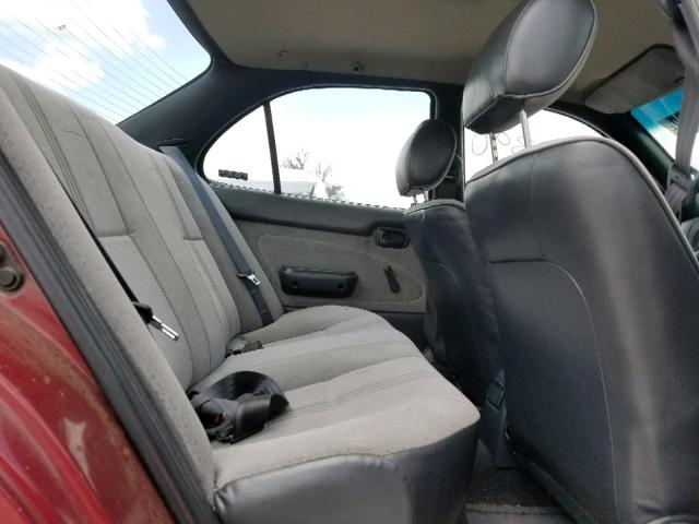 1Y1SK5263SZ032663 - 1995 GEO PRIZM BASE წითელი ფოტო 6