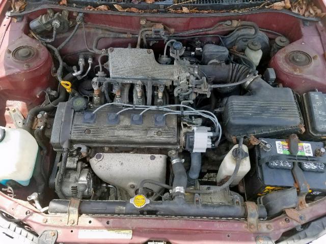 1Y1SK5263SZ032663 - 1995 GEO PRIZM BASE წითელი ფოტო 7