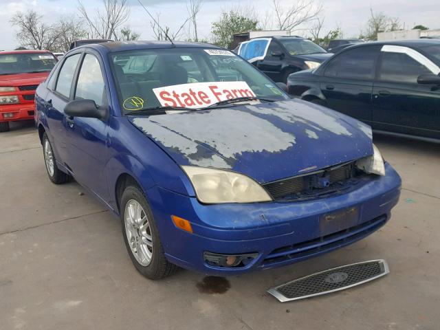 1FAFP34N36W109514 - 2006 FORD FOCUS ZX4 BLUE photo 1