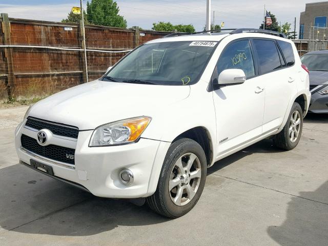 2T3BK31V59W005380 - 2009 TOYOTA RAV4 LIMIT WHITE photo 2