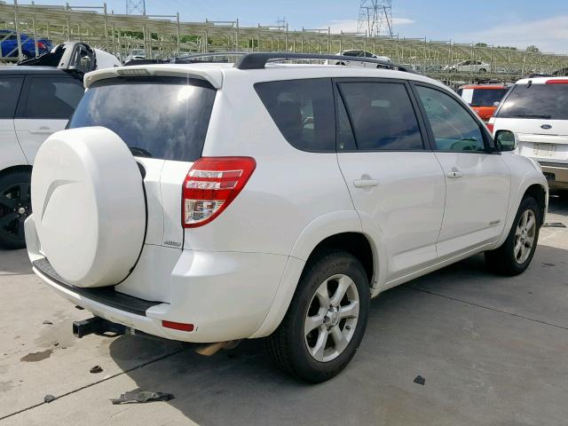 2T3BK31V59W005380 - 2009 TOYOTA RAV4 LIMIT WHITE photo 4