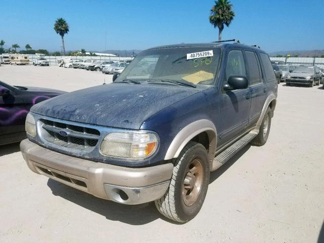 1FMZU64E1YZB97512 - 2000 FORD EXPLORER E BLUE photo 2