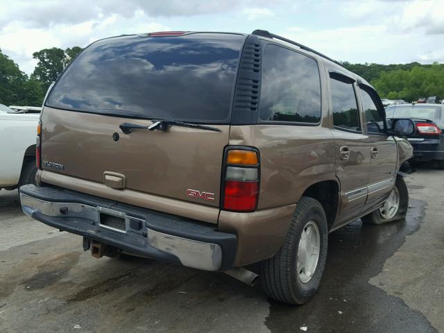 1GKEK13V54R303519 - 2004 GMC YUKON BROWN photo 4