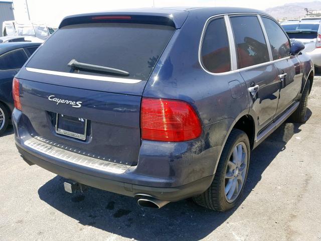 WP1AB29P74LA67367 - 2004 PORSCHE CAYENNE S BLUE photo 4