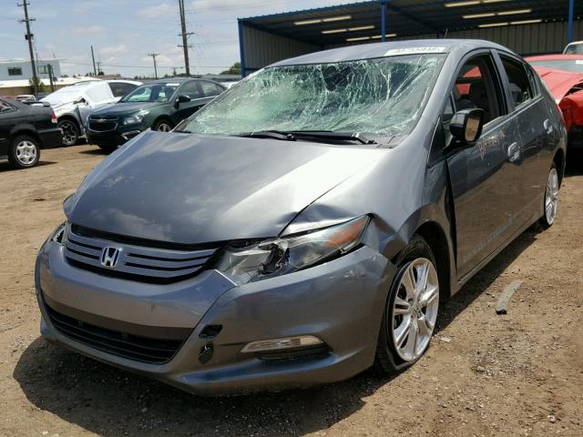 JHMZE2H73BS002109 - 2011 HONDA INSIGHT EX GRAY photo 2